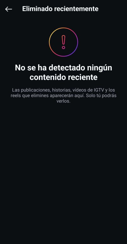 cómo recuperar mensajes borrados de instagram